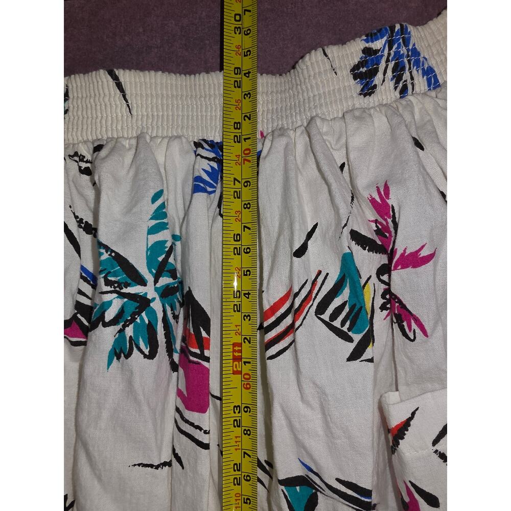 Vintage Ms. Paquette California Tropical Palm Print Midi Skirt Medium Made USA - Picture 6 of 10